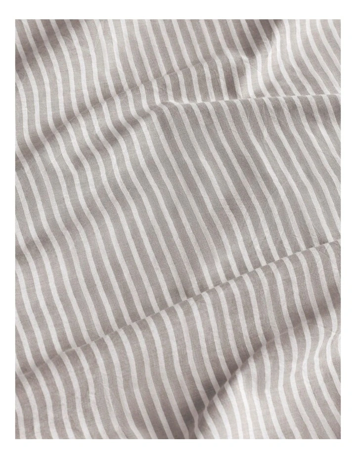 Sheridan Reilly Stripe Quilt Cover Set In Dust 4 Sheridan Reilly Stripe Quilt Cover Set In Dust - Image 2