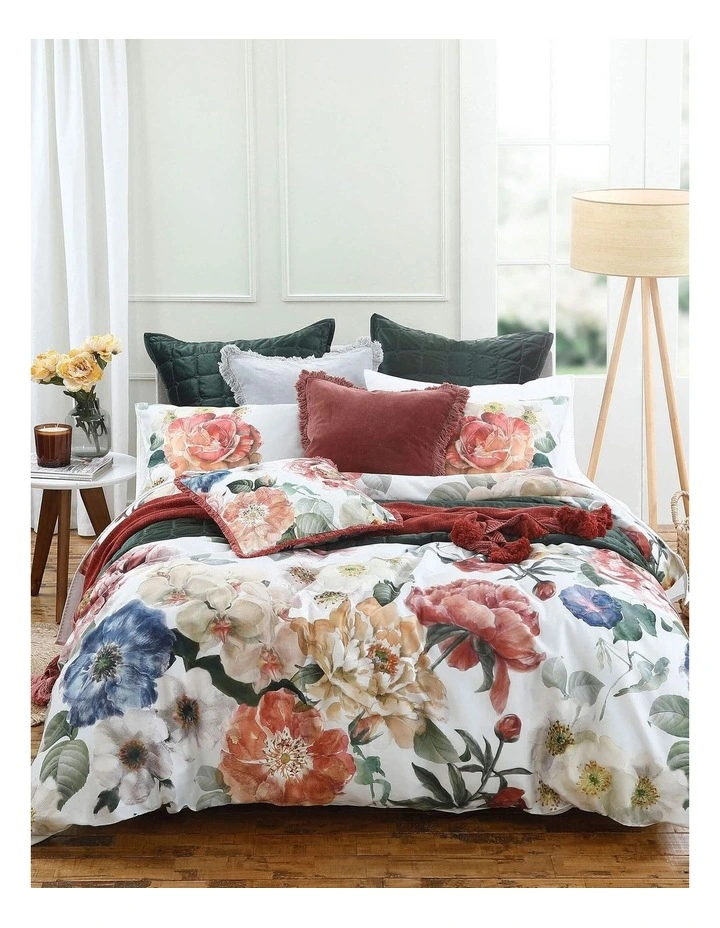 M.M Linen Blooming Quilt Cover Set Multicolour 3 M.M Linen Blooming Quilt Cover Set Multicolour