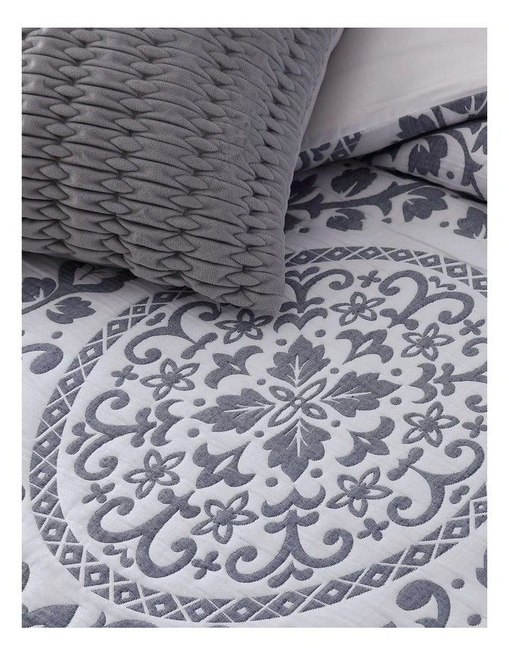 Private Collection Astille Blue Quilt Cover Set 6 Private Collection Astille Blue Quilt Cover Set - Image 4