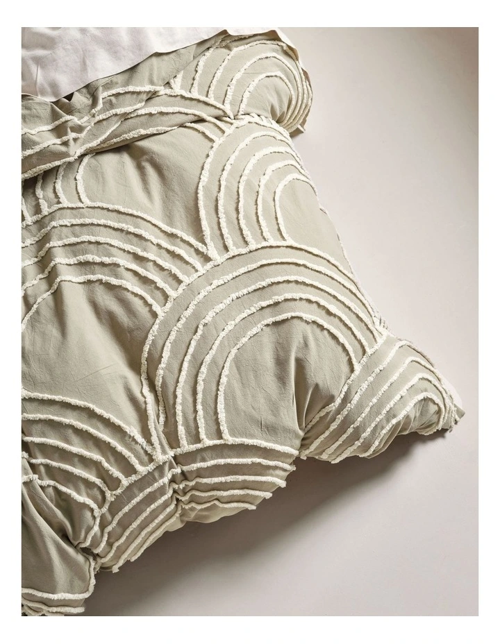 Linen House Ojai Quilt Cover Set Sage 5 Linen House Ojai Quilt Cover Set Sage - Image 3