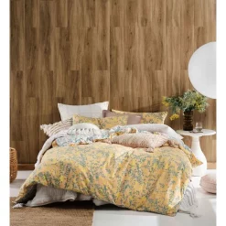 Linen House Bindi Quilt Cover Set Peach