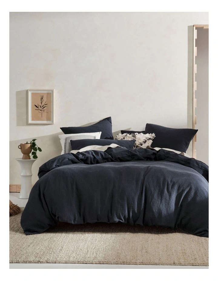 Linen House Elysian Quilt Cover Set In Ink 3 Linen House Elysian Quilt Cover Set In Ink