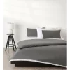 Calvin Klein Classic Modern Cotton Quilt Cover In Charcoal -Sheridan Sales Store unnamed file 2052