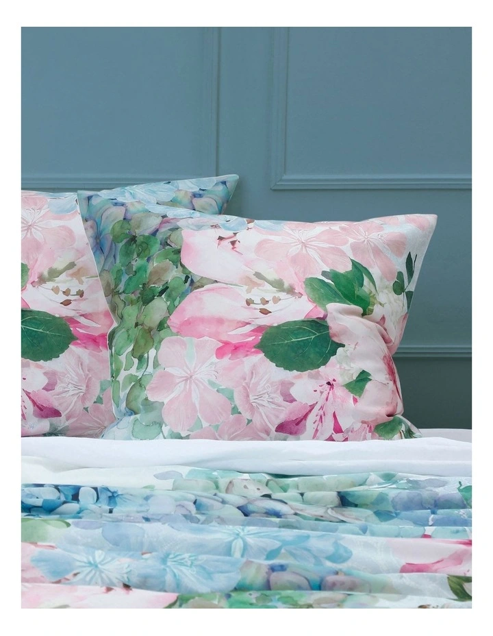 M.M Linen Delf Quilt Cover Set In Multi 5 M.M Linen Delf Quilt Cover Set In Multi - Image 3