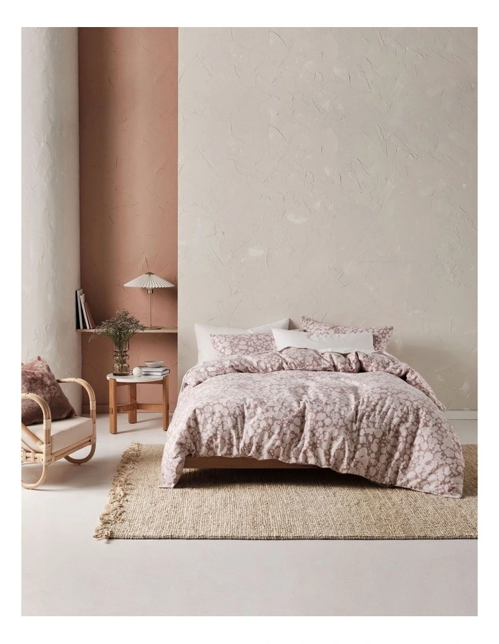 Linen House Brea Quilt Cover Set In Dusk 2 Linen House Brea Quilt Cover Set In Dusk