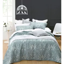 M.M Linen Tuileries Bed Cover Set In Blue