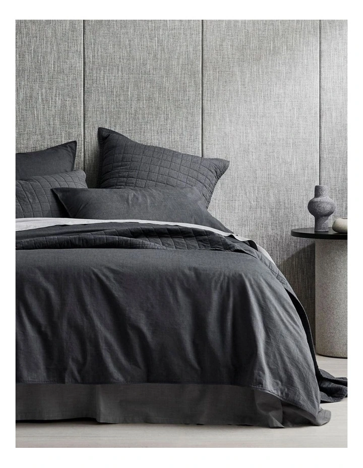 Sheridan Reilly Bedcover In Grey 3 Sheridan Reilly Bedcover In Grey