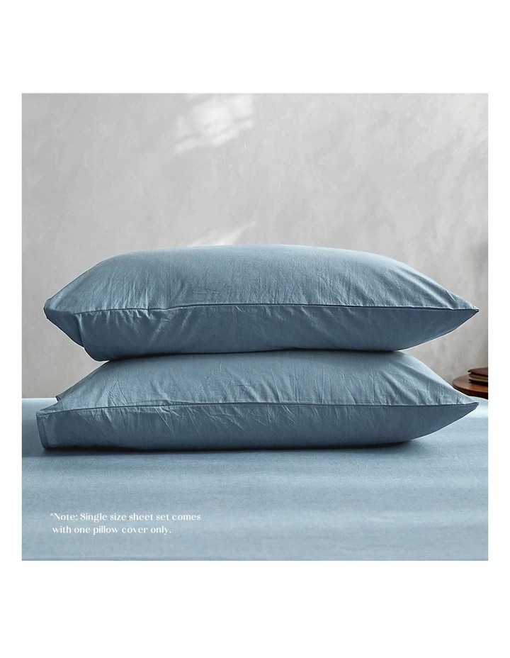 Cosy Club Single Duvet Cover Quilt Set In Blue 6 Cosy Club Single Duvet Cover Quilt Set In Blue - Image 4