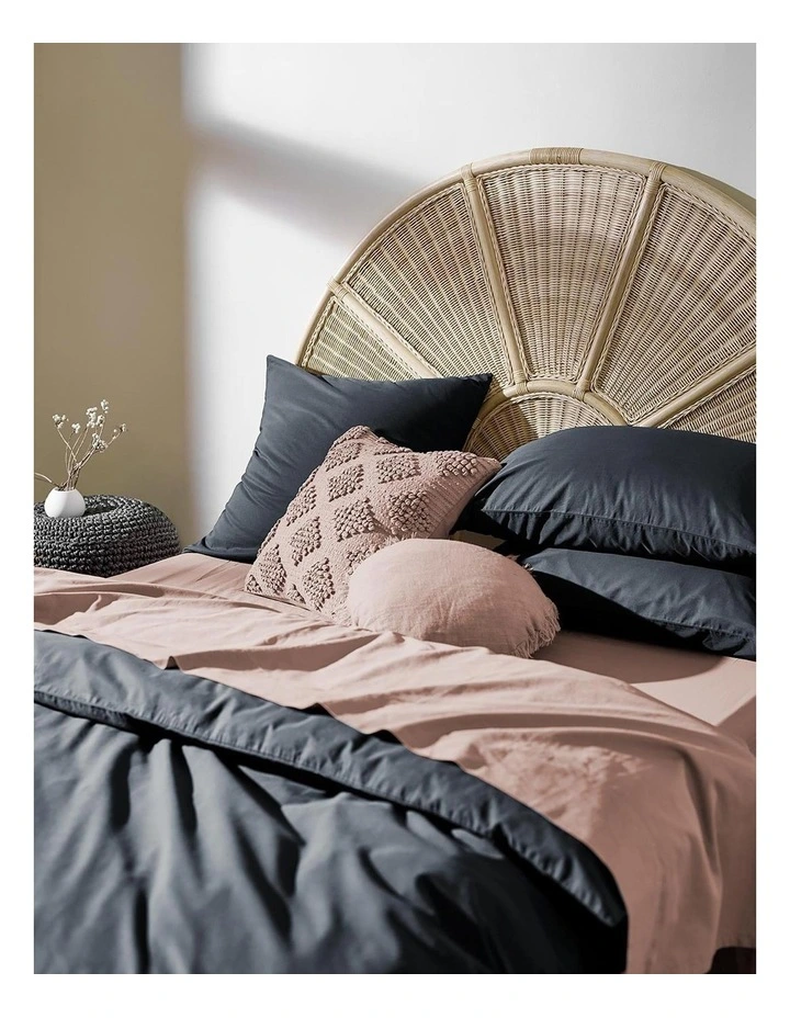 Aura Home Halo Organic Cotton Bedlinen Collection In Steel 4 Aura Home Halo Organic Cotton Bedlinen Collection In Steel - Image 2