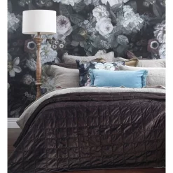 M.M Linen Meeka Coverlet Set In Coffee