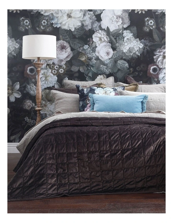 M.M Linen Meeka Coverlet Set In Coffee 3 M.M Linen Meeka Coverlet Set In Coffee