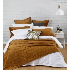 M.M Linen Meeka Coverlet Set In Chestnut