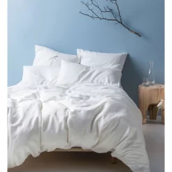 Linen House Nimes Quilt Cover Set White