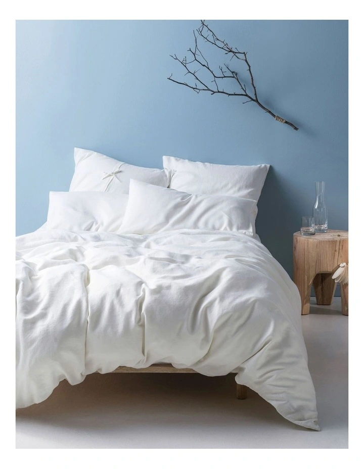 Linen House Nimes Quilt Cover Set White 3 Linen House Nimes Quilt Cover Set White