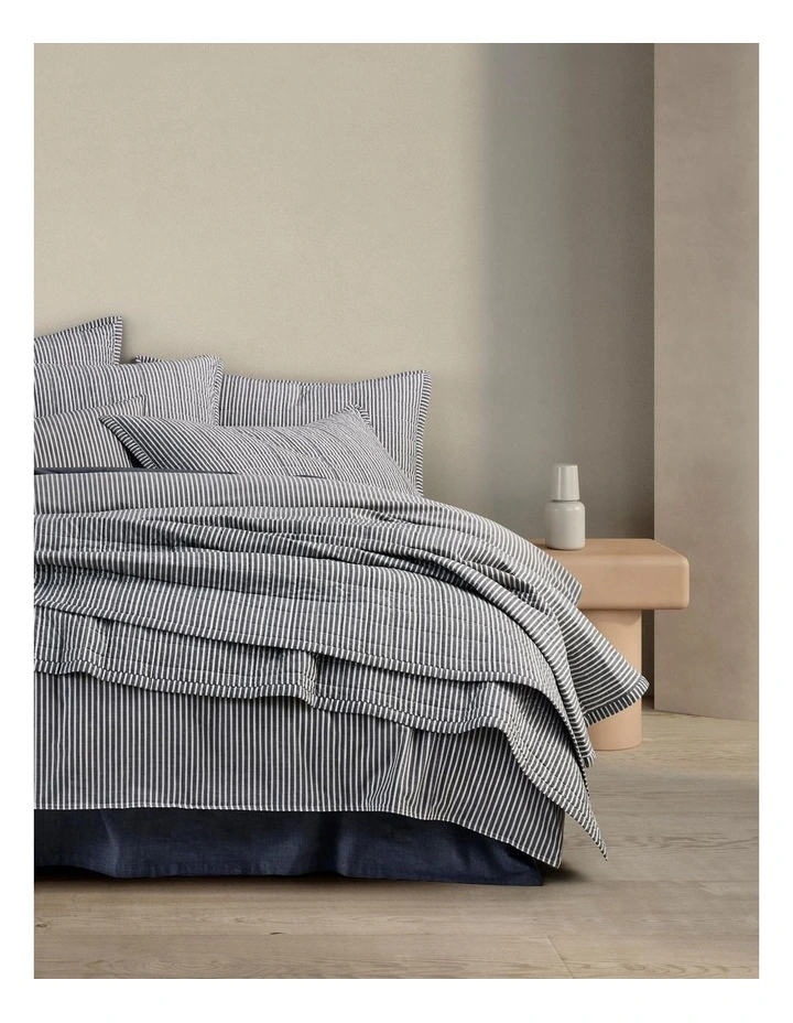 Sheridan Reilly Stripe Bedcover In Atlantic 3 Sheridan Reilly Stripe Bedcover In Atlantic