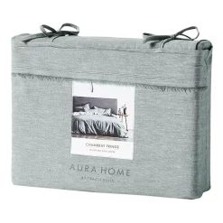 Aura Home Chambray Fringe Bedlinen Collection In Mineral 11 Aura Home Chambray Fringe Bedlinen Collection In Mineral -Sheridan Sales Store unnamed file 22