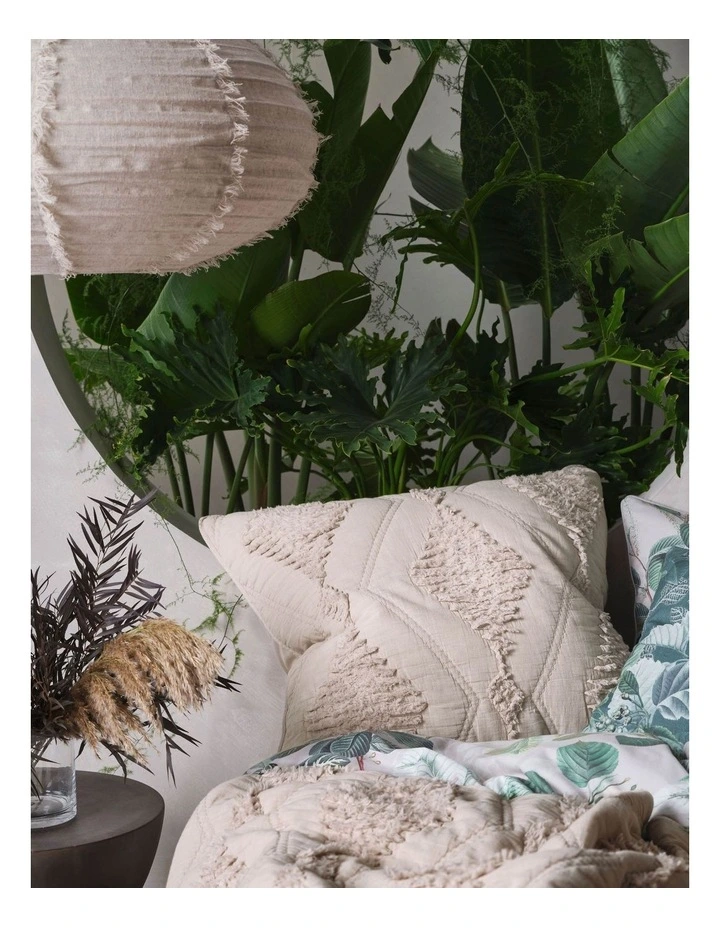Linen House Piero Quilt Bedcover Sand 4 Linen House Piero Quilt Bedcover Sand - Image 2