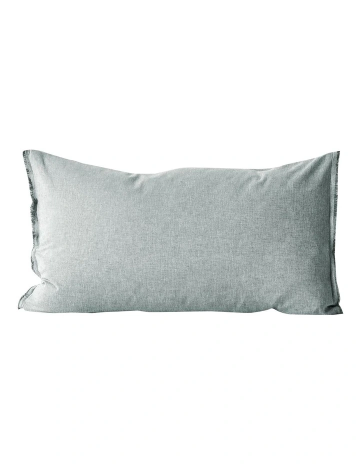 Aura Home Chambray Fringe Bedlinen Collection In Mineral 7 Aura Home Chambray Fringe Bedlinen Collection In Mineral - Image 5