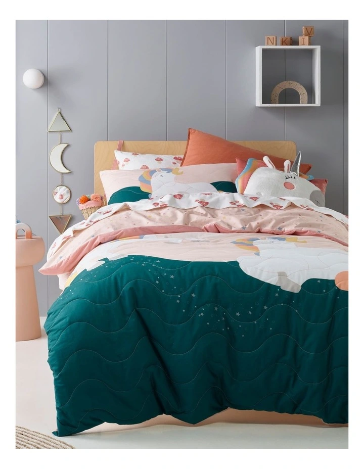 Milkshake Mystique Unicorn Quilt Cover Set In Pink 3 Milkshake Mystique Unicorn Quilt Cover Set In Pink