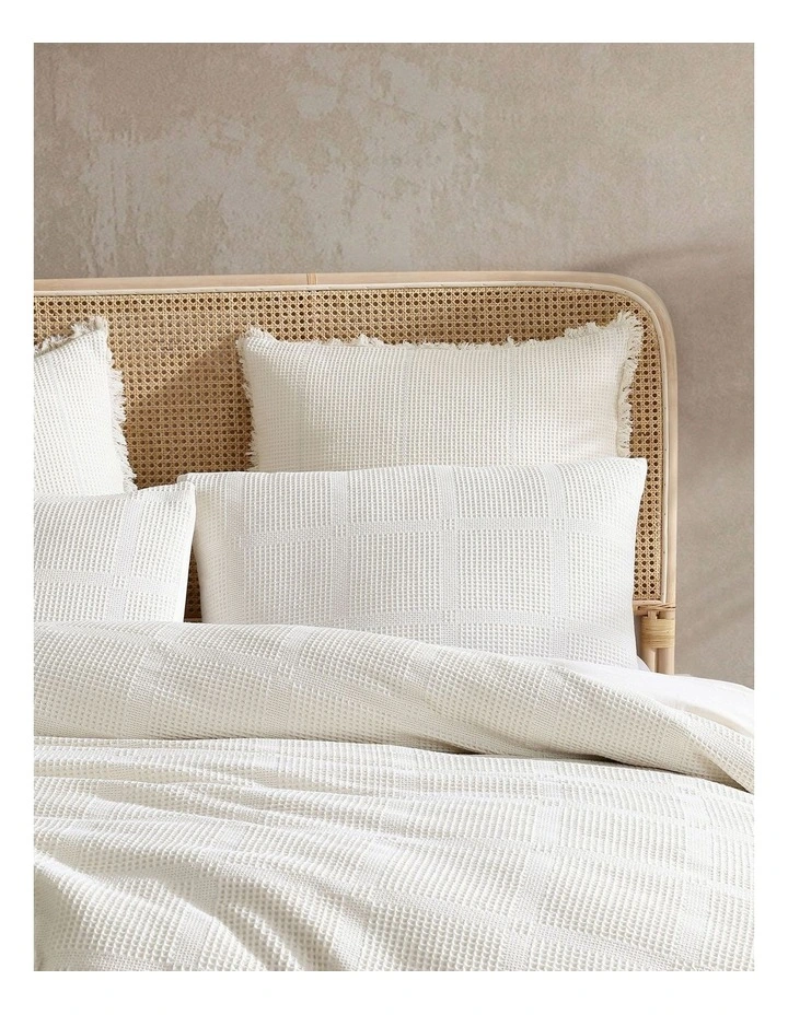 Linen House Galicia Quilt Cover Set Vanilla 4 Linen House Galicia Quilt Cover Set Vanilla - Image 2