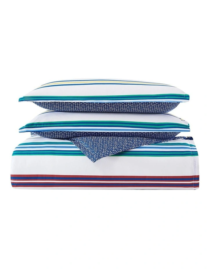 Tommy Hilfiger Multi Stripe Quilt Cover Set In Multi 4 Tommy Hilfiger Multi Stripe Quilt Cover Set In Multi - Image 2
