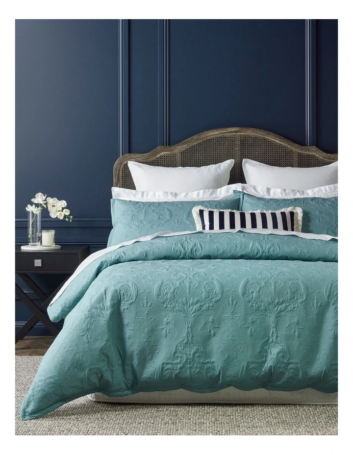 Heritage Everly Quilt Cover Light Blue 3 Heritage Everly Quilt Cover Light Blue