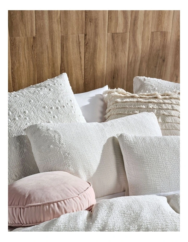 Linen House Abigail Quilt Cover Set In White 6 Linen House Abigail Quilt Cover Set In White - Image 4