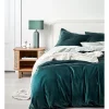 Aura Home Luxury Velvet Bedlinen Collection Indian Teal 2 Aura Home Luxury Velvet Bedlinen Collection Indian Teal -Sheridan Sales Store unnamed file 351
