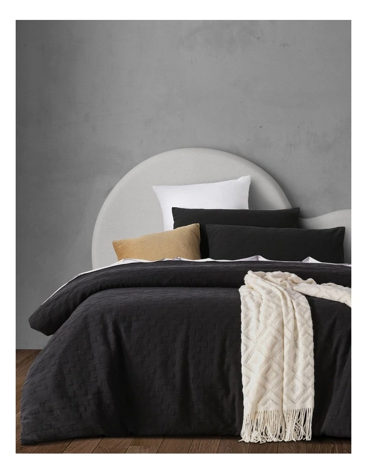 Vue Archer Quilt Cover Set In Black 3 Vue Archer Quilt Cover Set In Black