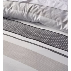 Vue Porter Stripe Cotton Quilt Cover Set Ash -Sheridan Sales Store unnamed file 39