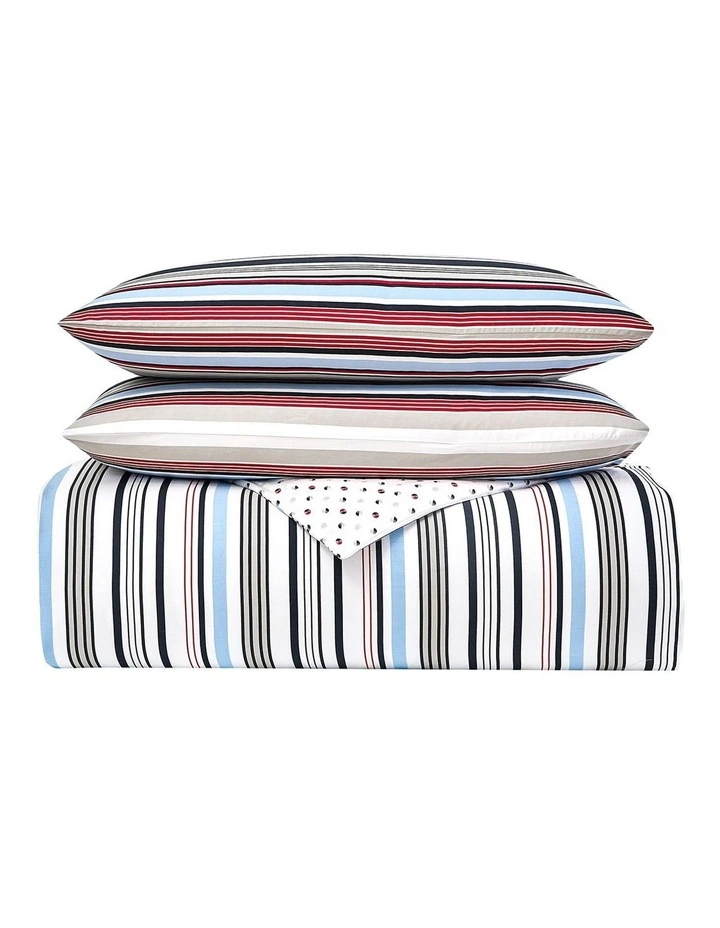 Tommy Hilfiger Tommy Mustique Stripe Quilt Cover Set 4 Tommy Hilfiger Tommy Mustique Stripe Quilt Cover Set - Image 2