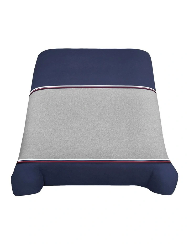 Tommy Hilfiger Sports Stripe Bedlinen In Grey 5 Tommy Hilfiger Sports Stripe Bedlinen In Grey - Image 3