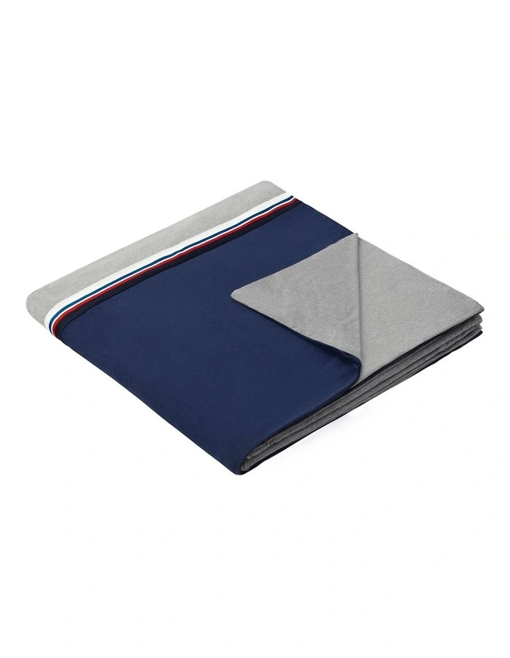 Tommy Hilfiger Sports Stripe Bedlinen In Grey 6 Tommy Hilfiger Sports Stripe Bedlinen In Grey - Image 4