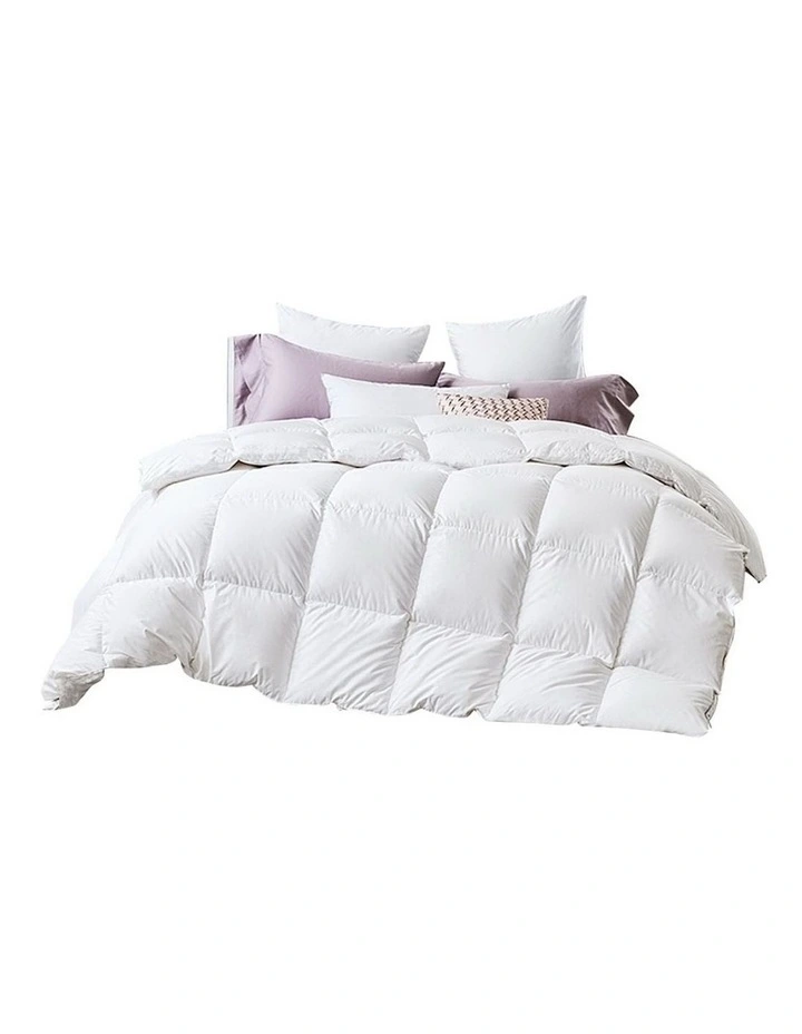 Giselle Bedding King Size Duck Down Quilt In White 3 Giselle Bedding King Size Duck Down Quilt In White