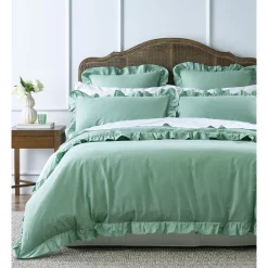 Heritage Everley Quilt Cover Set In Sage