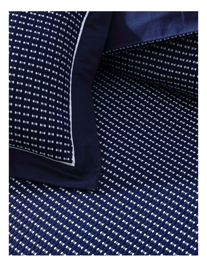 Private Collection Everton Navy Quilt Cover Set 6 Private Collection Everton Navy Quilt Cover Set - Image 4