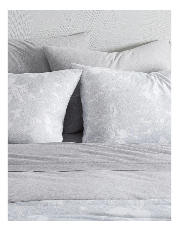 Calvin Klein Floral Print Quilt Cover In Pewter 4 Calvin Klein Floral Print Quilt Cover In Pewter - Image 2