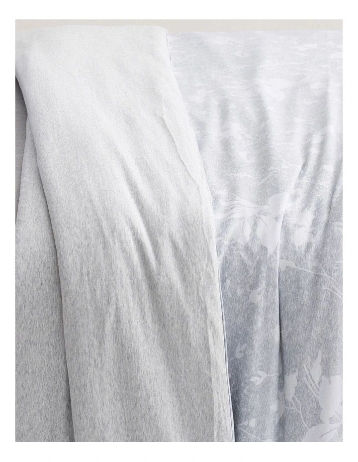 Calvin Klein Floral Print Quilt Cover In Pewter 5 Calvin Klein Floral Print Quilt Cover In Pewter - Image 3