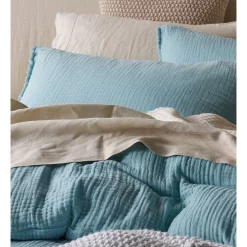 Australian House & Garden Alawa Cotton Gauze Quilt Cover Set Blue 7 Australian House & Garden Alawa Cotton Gauze Quilt Cover Set Blue -Sheridan Sales Store unnamed file 491