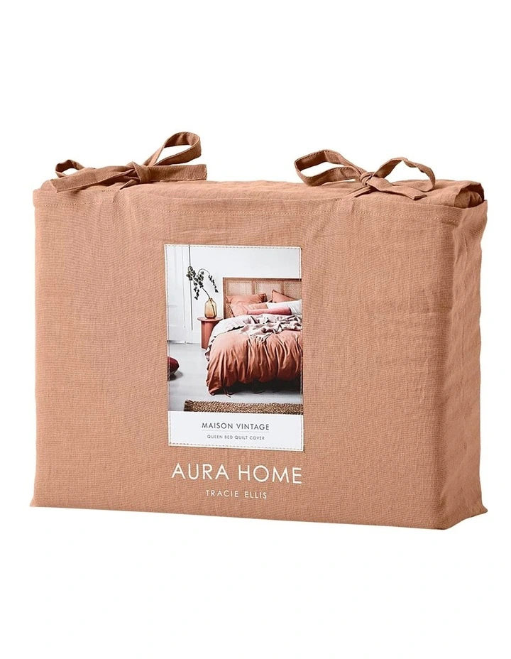 Aura Home Maison Vintage Bedlinen Collection Hazelnut 6 Aura Home Maison Vintage Bedlinen Collection Hazelnut - Image 4
