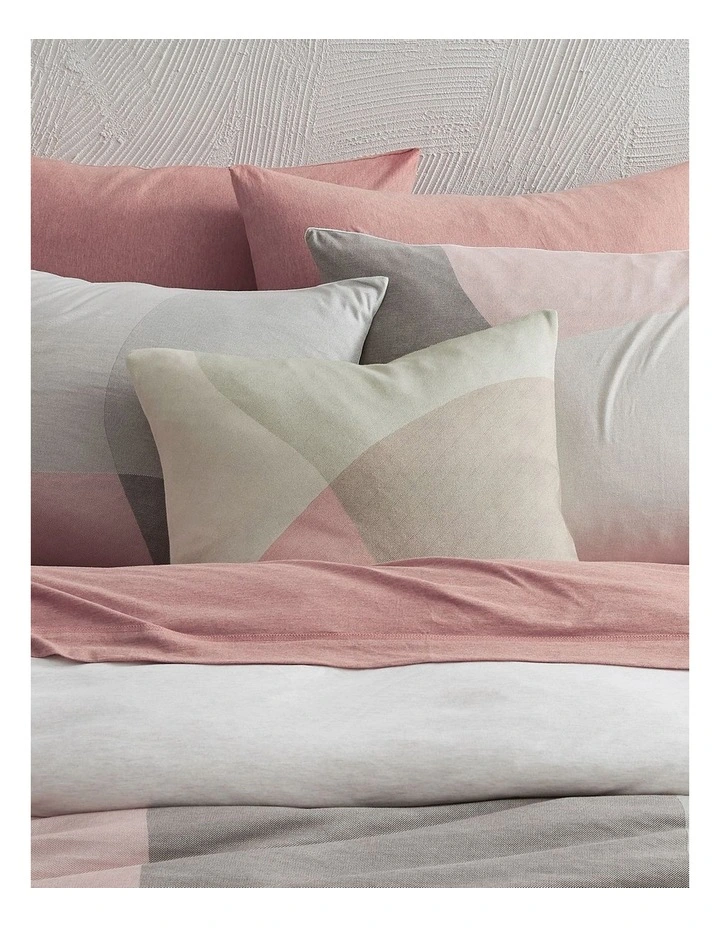 Calvin Klein Sculptural Block Quilt Cover Set In Terracotta 5 Calvin Klein Sculptural Block Quilt Cover Set In Terracotta - Image 3