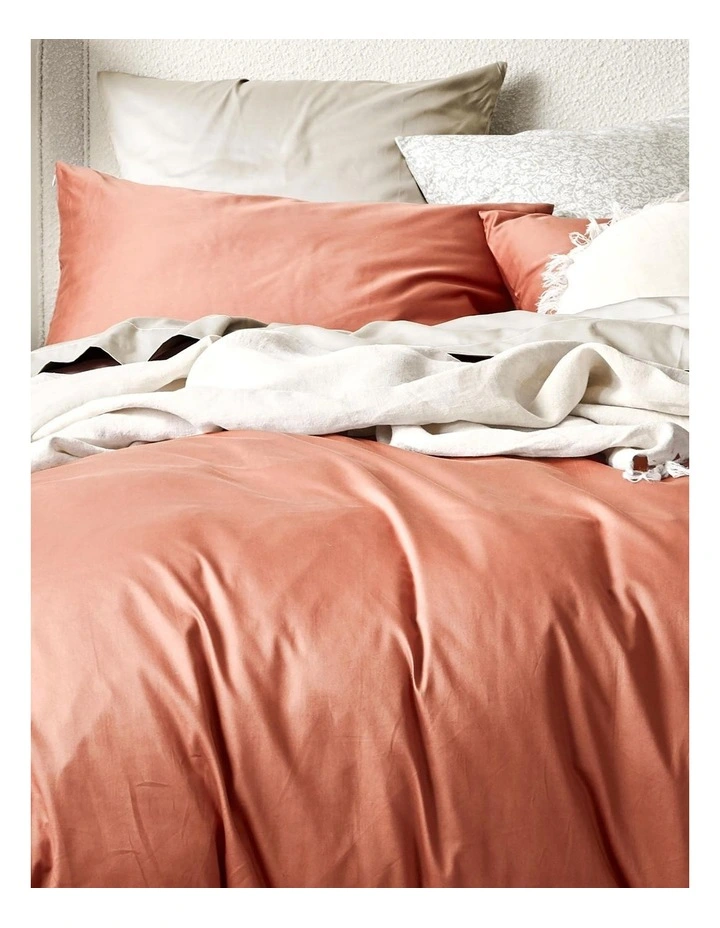 Aura Home Halo Organic Sateen Bedlinen Collection Cedarwood 4 Aura Home Halo Organic Sateen Bedlinen Collection Cedarwood - Image 2
