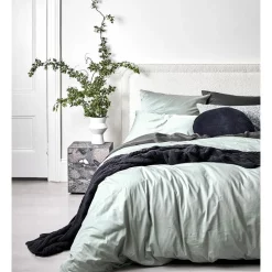 Aura Home Halo Organic Sateen Bedlinen Collection Mist