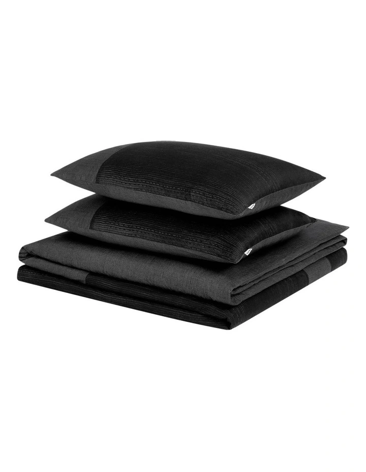 Calvin Klein Oversized Paintstroke Quilt Cover Set In Charcoal 8 Calvin Klein Oversized Paintstroke Quilt Cover Set In Charcoal - Image 6