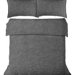 Aura Home Chambray Fringe Bedlinen Collection In Smoke 10 Aura Home Chambray Fringe Bedlinen Collection In Smoke -Sheridan Sales Store unnamed file 546