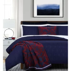 Tommy Hilfiger Pop Argyle Quilt Cover Set In Navy