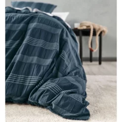 Alternative view of Linen House Shrimpton Quilt Cover Set In Slate Grey