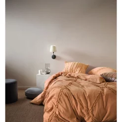 Linen House Heather Quilt Cover Set In Brandy Brown -Sheridan Sales Store unnamed file 584