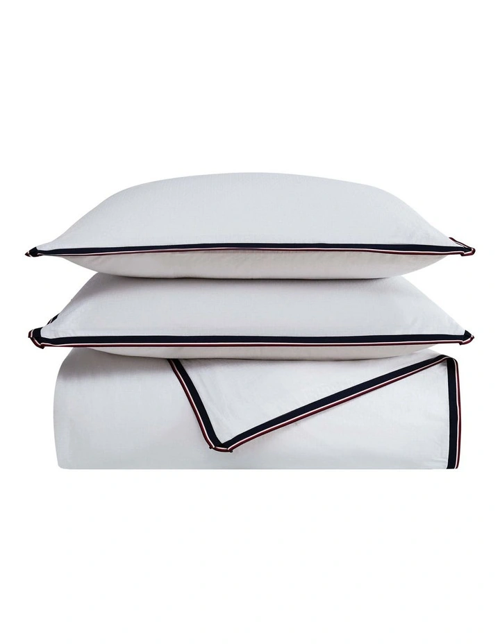 Tommy Hilfiger Mariner Quilt Cover Set In White 5 Tommy Hilfiger Mariner Quilt Cover Set In White - Image 3
