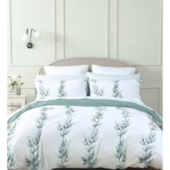 Martha Stewart Trellis Quilt Cover Set White/Green -Sheridan Sales Store unnamed file 600